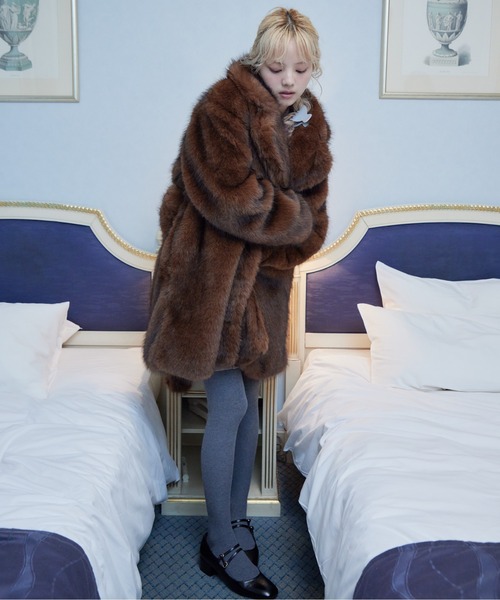 etre loin（エトルワン） コート アウター Fur coat レディース
