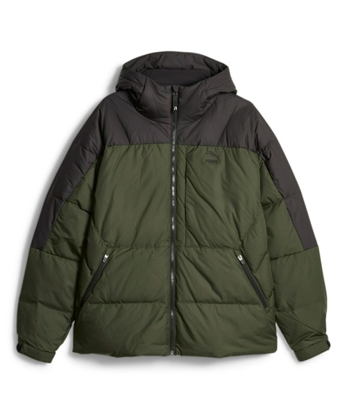 PUMA（プーマ） ダウンジャケット MEDIUM カーキ メンズ : ZOZOTOWN