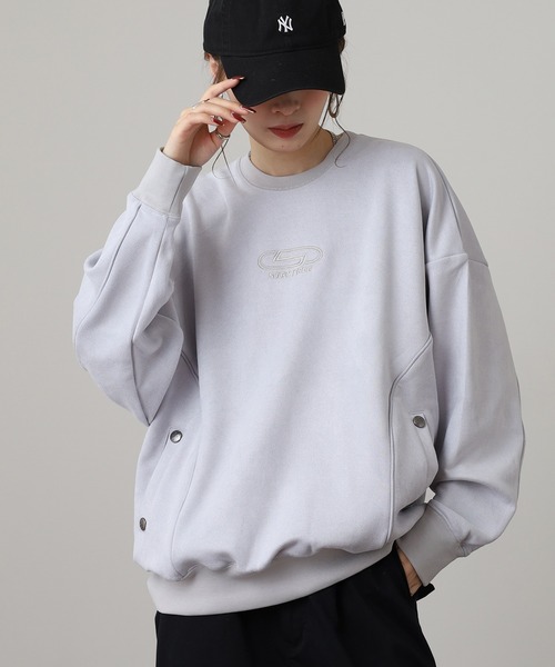 RE730 トレーナー スウェット パイピングトレーナー ポケット付き