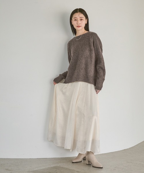 A part by（アパートバイ） スカート ハクプリントキリカエフレア