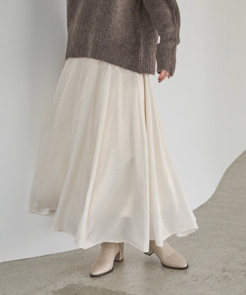 A part by（アパートバイ） スカート ハクプリントキリカエフレア