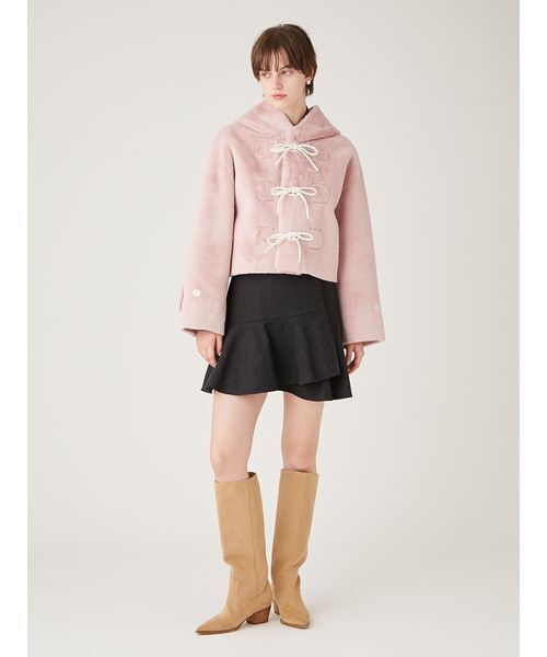 FURFUR（ファーファー） ダッフルコート コート リボンショート