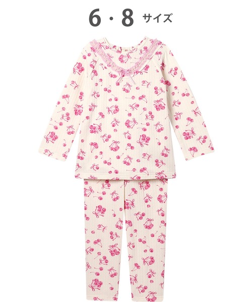 パジャマ ワコールキッズ　パジャマ　長袖　長ズボン キッズ 子供 女の子の画像