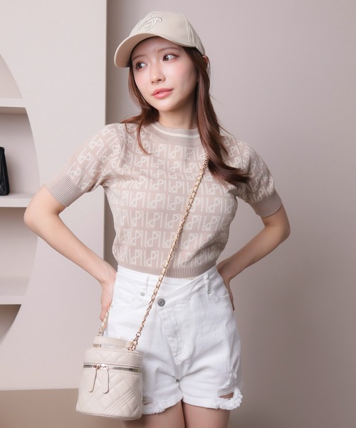 「LIPSERVICE」 半袖ニット FREE ブラック レディース_画像2