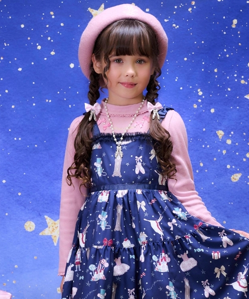 子供服 女の子 10着まとめ売り 裏毛ハートロゴAP袖チェックリボントレーナー／一部店舗限定
