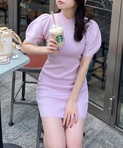 「ROYAL PARTY」 半袖ワンピース FREE ホワイト レディース_画像4