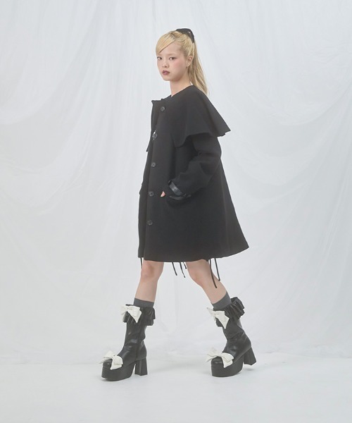 Fickle Bebe（フィクルベベ） ブーツ フリルリボンショートブーツ