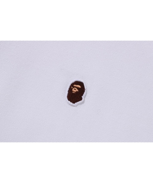 「A BATHING APE」 半袖ポロシャツ X-LARGE ホワイト メンズの画像