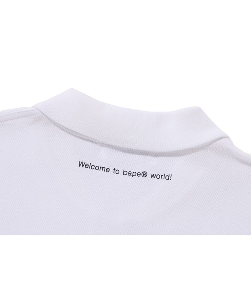「A BATHING APE」 半袖ポロシャツ X-LARGE ホワイト メンズの画像