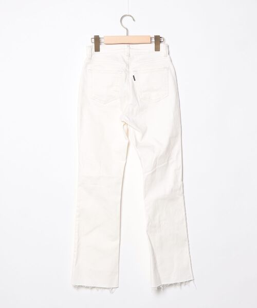 ánuans ホワイト ストレートデニム anuans（アニュアンス） ジーンズ デニム デニムパンツ Slim straight