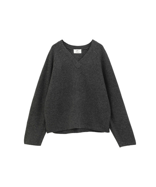 1er Arrondissement ニット セーター ウールナイロン畦Vネックプル