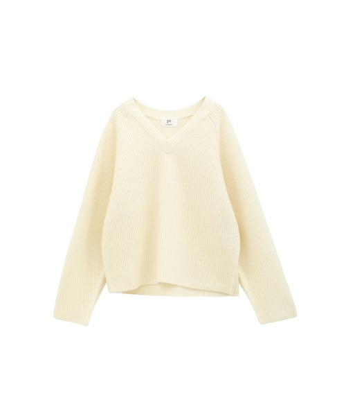 1er Arrondissement ニット セーター ウールナイロン畦Vネックプル