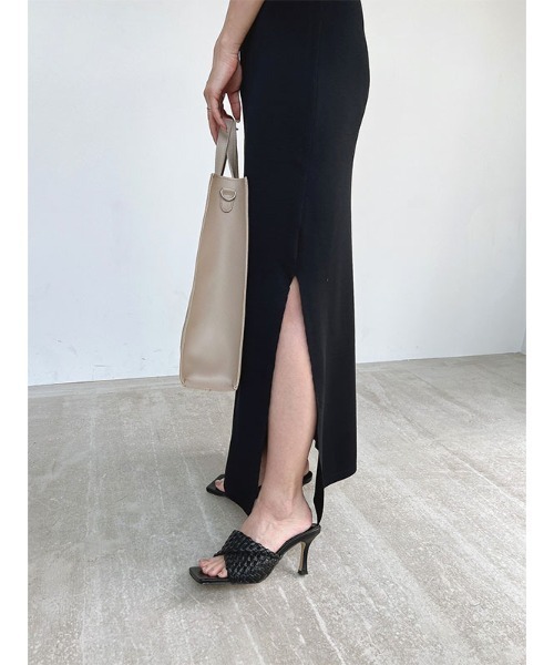 「ACYM」 ノースリーブワンピース FREE シルバー レディース_画像2