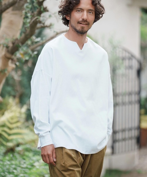 「CAMBIO」 長袖Tシャツ M ブラック メンズ_画像7