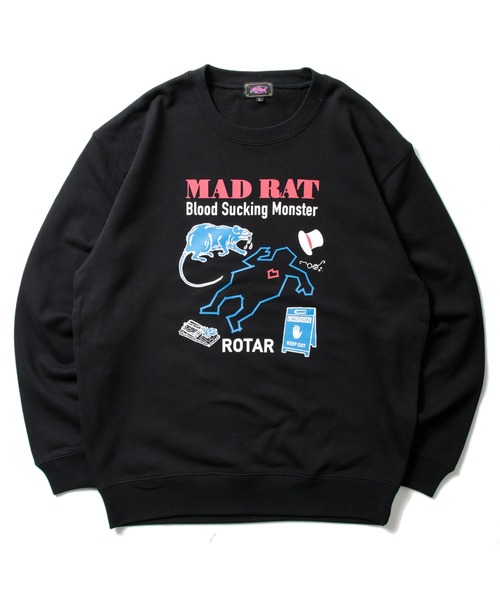 「ROTAR」 スウェットカットソー SMALL ミックスグレー メンズ_画像2