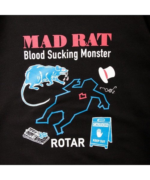 「ROTAR」 スウェットカットソー SMALL ミックスグレー メンズ_画像3