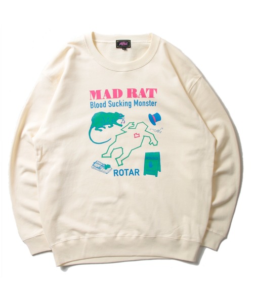 「ROTAR」 スウェットカットソー SMALL ミックスグレー メンズ_画像7