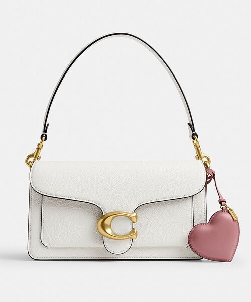 COACH（コーチ） キーホルダー ハート パフィ バッグ チャーム