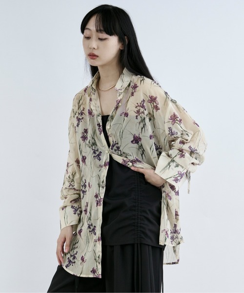 「Ezick」 長袖シャツ FREE ブラック レディース_画像3