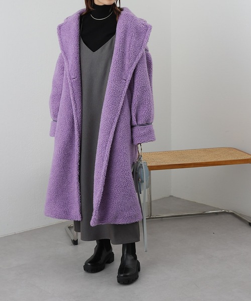 「COLONY 2139」 チェスターコート FREE ブラック レディース_画像7