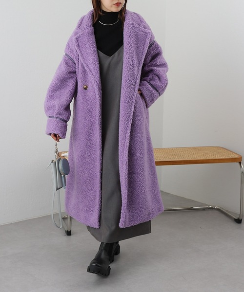 「COLONY 2139」 チェスターコート FREE ブラック レディース_画像8