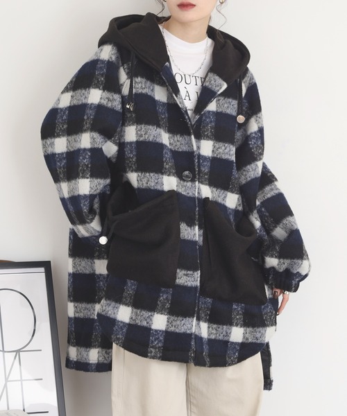 narifuri チェック柄アウター Sサイズ narifuri チェック柄アウター S