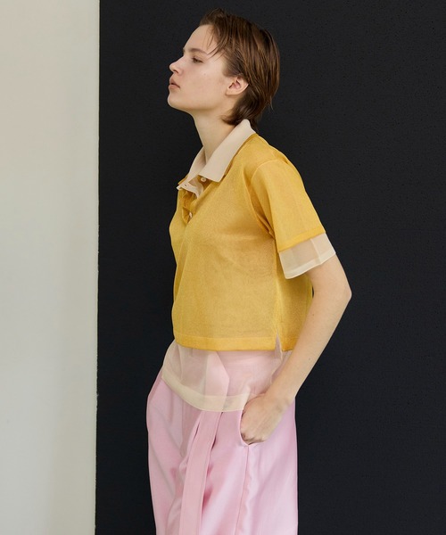 MAISON SPECIAL メゾンスペシャル 半袖ニットポロシャツ MAISON SPECIAL（メゾンスペシャル） ポロシャツ ポロ Knit Polo Shirt