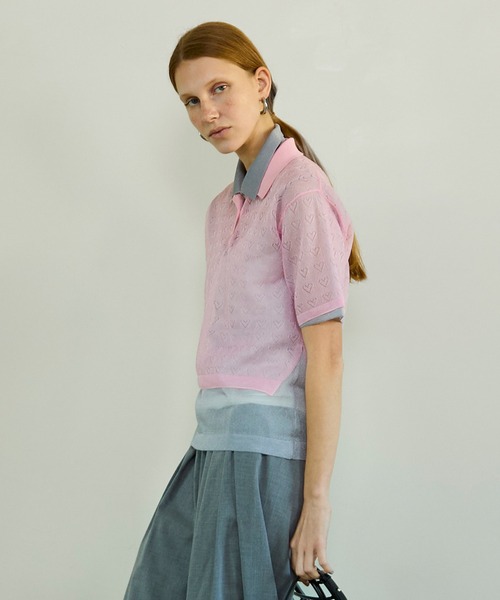 MAISON SPECIAL メゾンスペシャル 半袖ニットポロシャツ MAISON SPECIAL（メゾンスペシャル） ポロシャツ ポロ Knit Polo Shirt