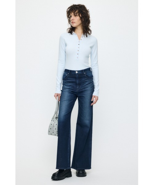 MOUSSY（マウジー） tシャツ WITH COLLAR KNIT ボディースーツ