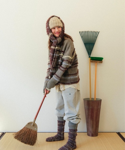 PAMM（パム） ニット セーター フレットボーダーニットPO レディース