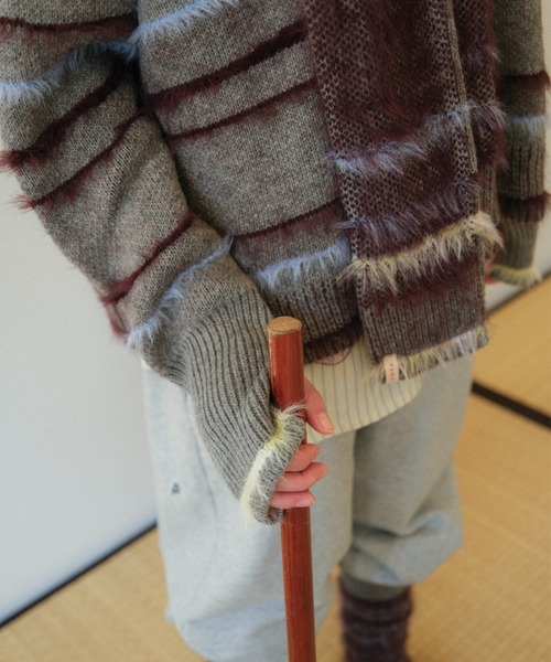 PAMM（パム） ニット セーター フレットボーダーニットPO レディース