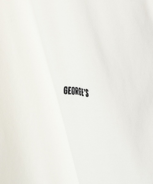 「GEORGE'S」 半袖Tシャツ MEDIUM ホワイト メンズ_画像9
