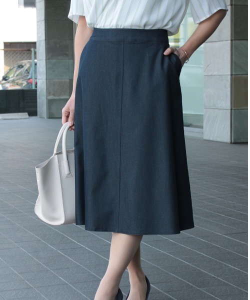 「fleur by mint breeze」 スカート LL ネイビー レディース_画像6