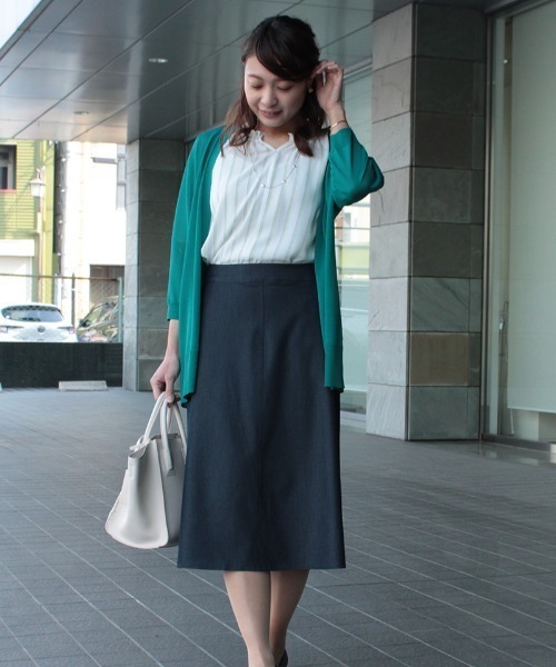 「fleur by mint breeze」 スカート LL ネイビー レディース_画像7