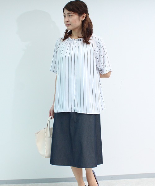 「fleur by mint breeze」 スカート LL ネイビー レディース_画像8