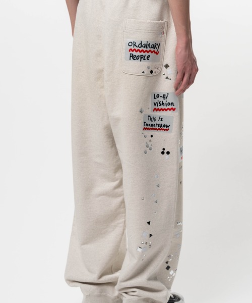 スウェットパンツ ジャージ Embellished Sticker Sweat Pants メンズの画像