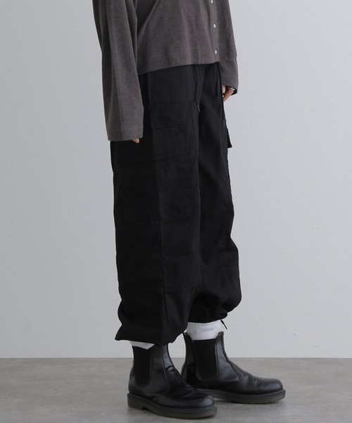 「ElegChic」 「LARU」カーゴパンツ L ブラック レディース_画像5