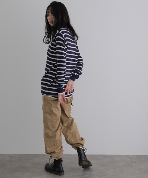 「ElegChic」 「LARU」カーゴパンツ L ブラック レディース_画像8