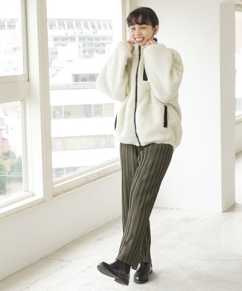 「pairmanon」 ブルゾン FREE スモークピンク レディース_画像3