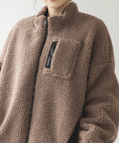 「pairmanon」 ブルゾン FREE スモークピンク レディース_画像4