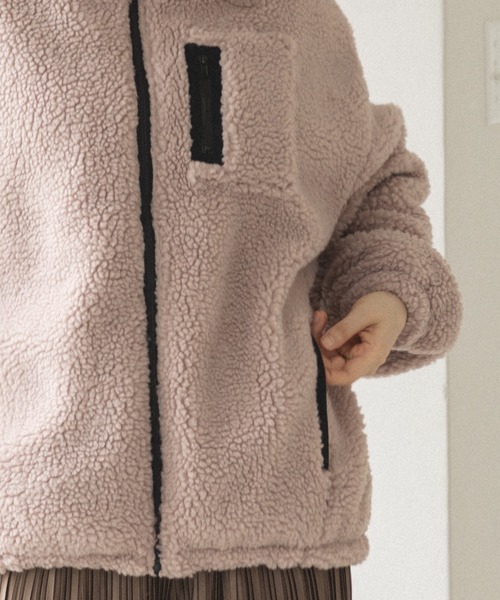 「pairmanon」 ブルゾン FREE スモークピンク レディース_画像8