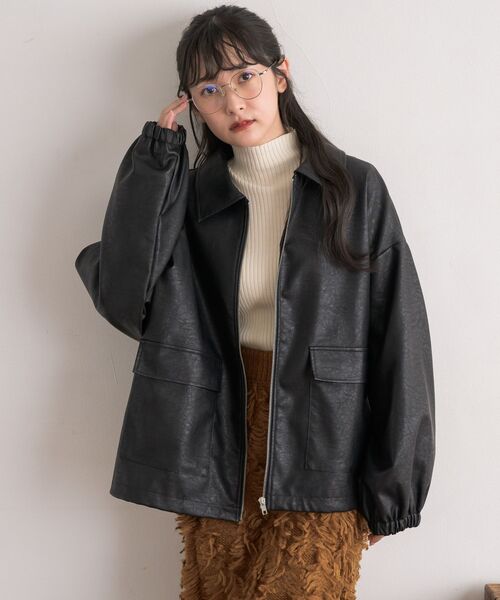 「RETRO GIRL」 ブルゾン FREE ブラック レディース_画像6