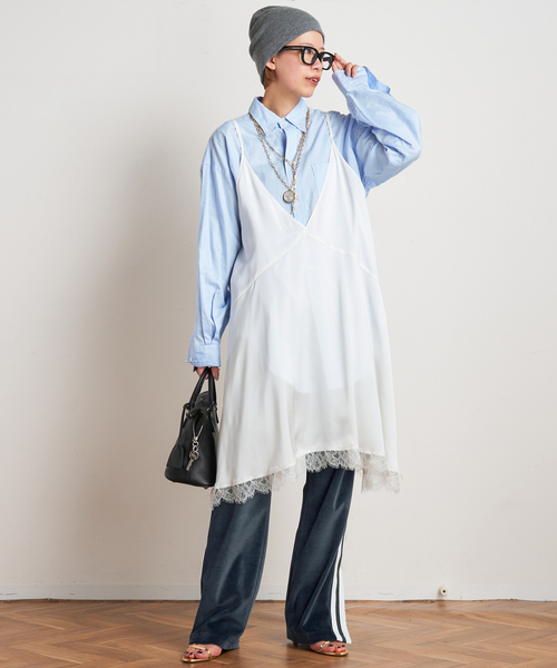 AP STUDIO レースドッキングワンピース AP STUDIO ワンピース NEWレースドッキングワンピース : ZOZOTOWN