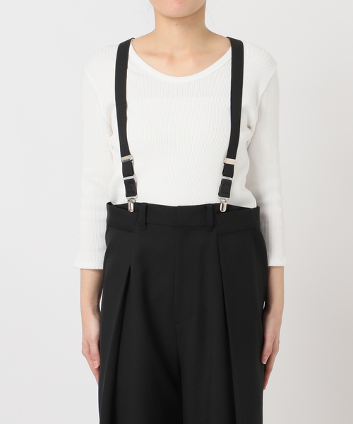スラックス パンツ 「PROVOKE/プロヴォーク」suspenders tuck pants