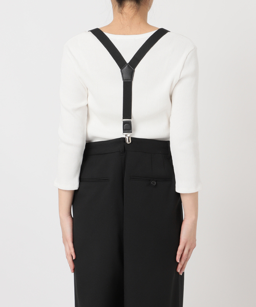 スラックス パンツ 「PROVOKE/プロヴォーク」suspenders tuck pants