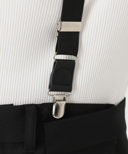 スラックス パンツ 「PROVOKE/プロヴォーク」suspenders tuck pants
