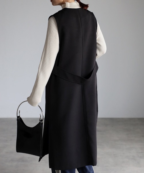 「＆HALF」 「noa-ge」ベスト M ブラック レディース_画像7