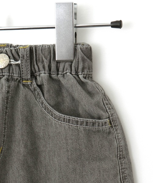 「MAKE YOUR DAY」 「KIDS」デニムショートパンツ 160 サックスブルー キッズ_画像6