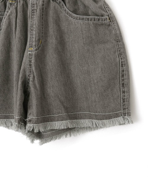 「MAKE YOUR DAY」 「KIDS」デニムショートパンツ 160 サックスブルー キッズ_画像7