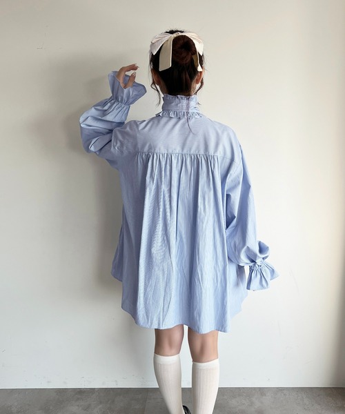 「apres jour」 長袖ワンピース X-LARGE ライトイエロー レディース_画像2